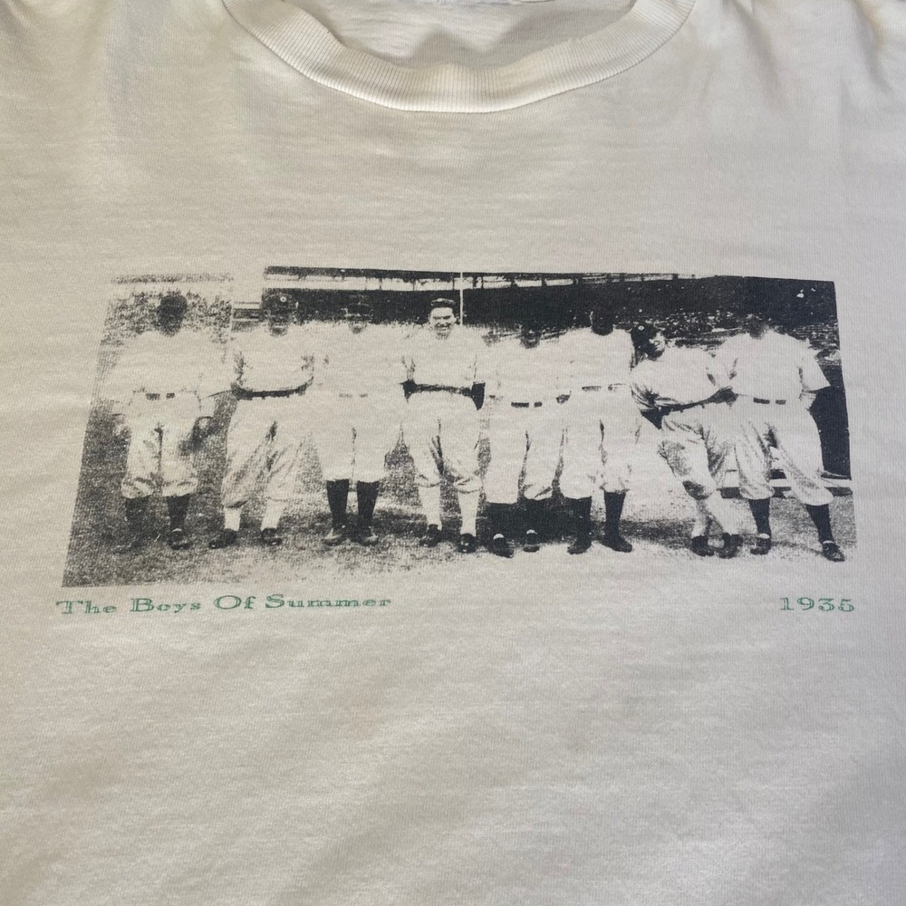Vintage Baseball The Boys of Summer 1935 T-Shirt The Great American Pastime - Picture 2 of 7